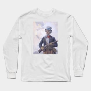 Uncle Sam Goes To War Vintage Propaganda Long Sleeve T-Shirt